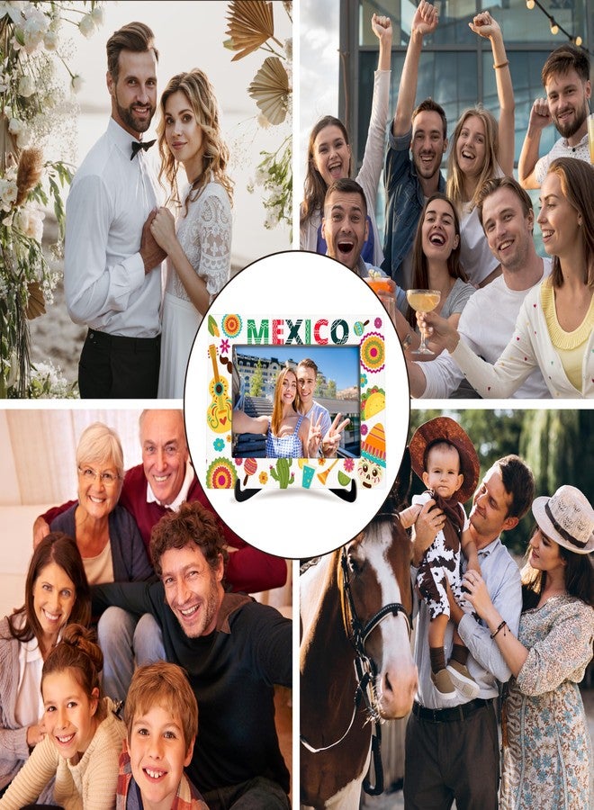 KFNER Mexico Picture Frame, Travel Photo Frame Gifts for Women Men Friends Couples Family, México Souvenirs for Wedding Engaged Honeymoon, Mexico Vacation Tour Picture Frames Favors -37 - Image 4